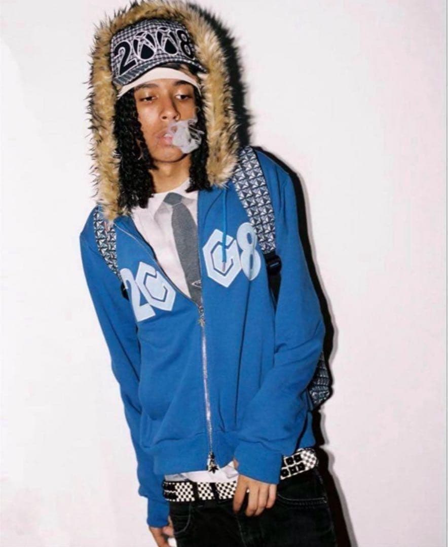 fti ジップパーカー ファー ブルー 即完品 Sサイズ - メルカリ