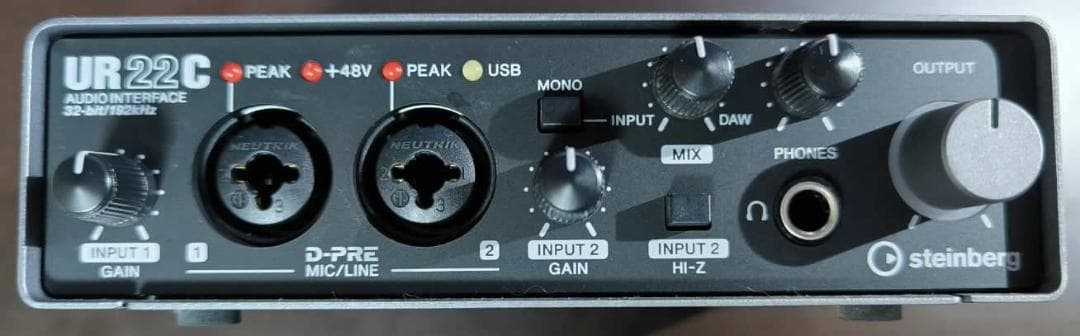 Steinberg UR22C オーディオインターフェース　美品外箱あり