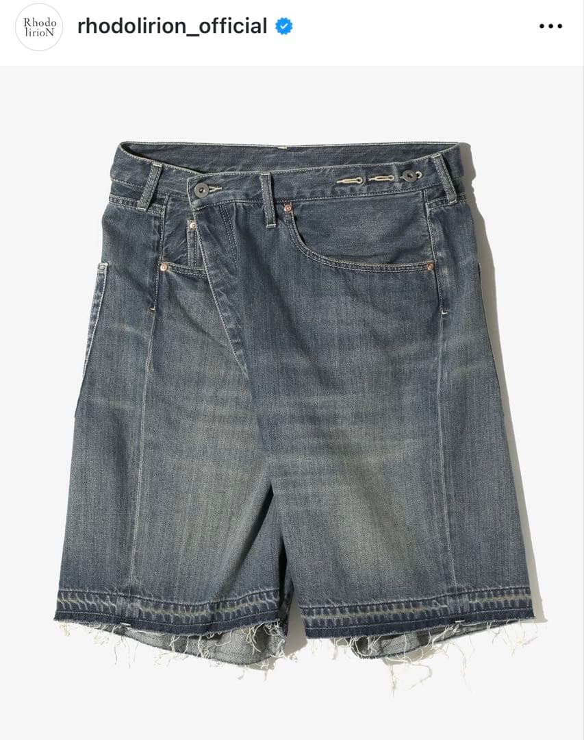 ロドリリオン　デニム　5Pockets Huge Shorts