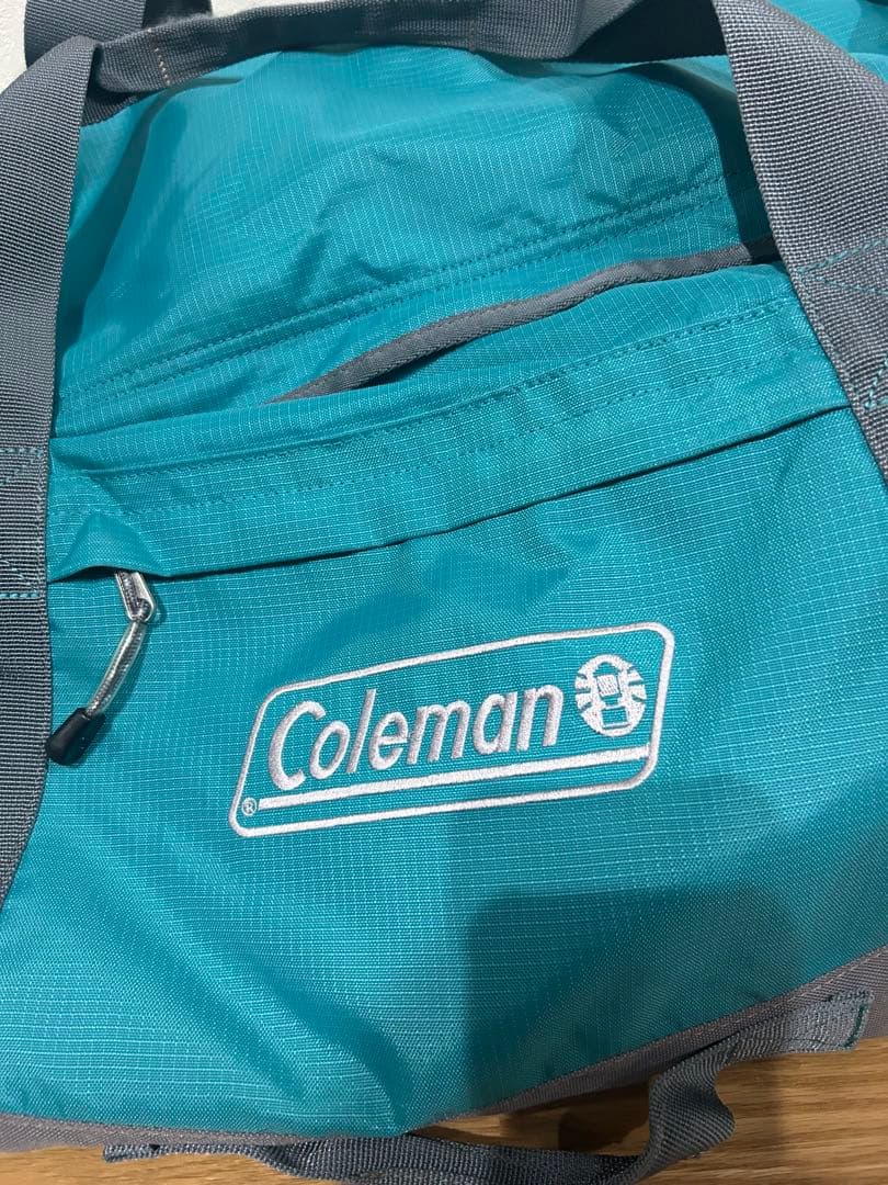 Coleman ボストンバッグ ターコイズ キャスター付き 旅行 キャンプ
