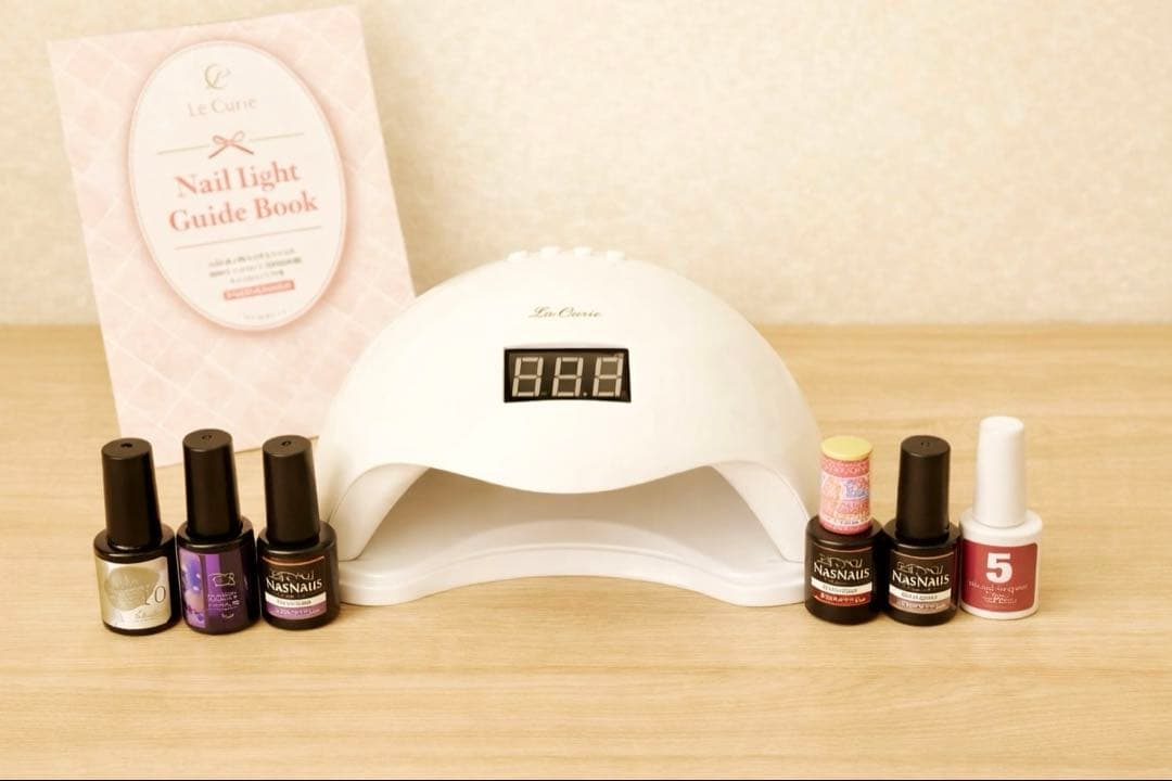 ジェルネイルセット LED UVライト付き カラージェル多数 まとめ売り