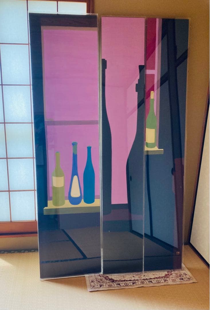 絵画　「紫の窓」　渡辺薫 作 絵画「紫の窓」渡辺薫 作