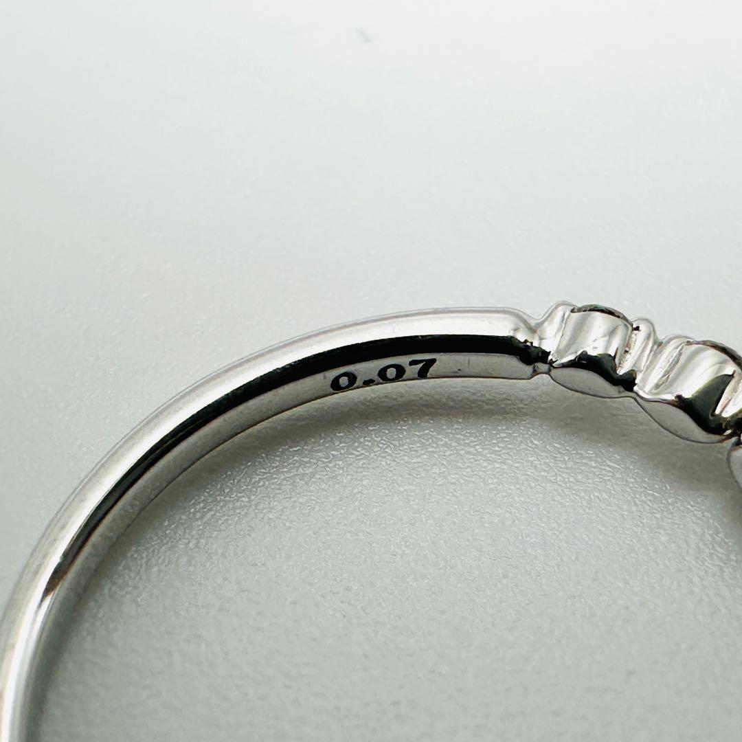 STAR JEWELRY K18 ダイヤモンド　リング　9号　0.07ct WG
