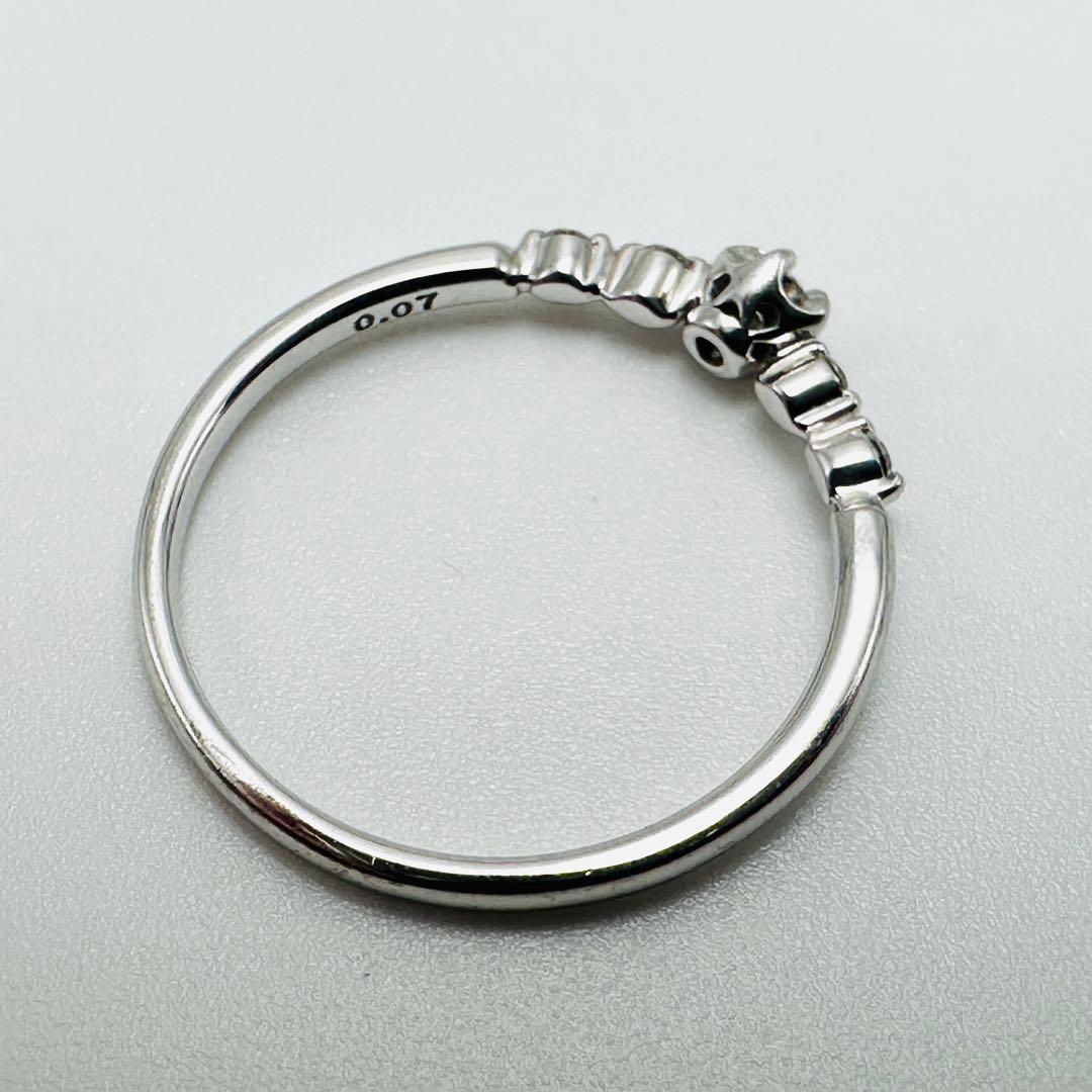 STAR JEWELRY K18 ダイヤモンド　リング　9号　0.07ct WG