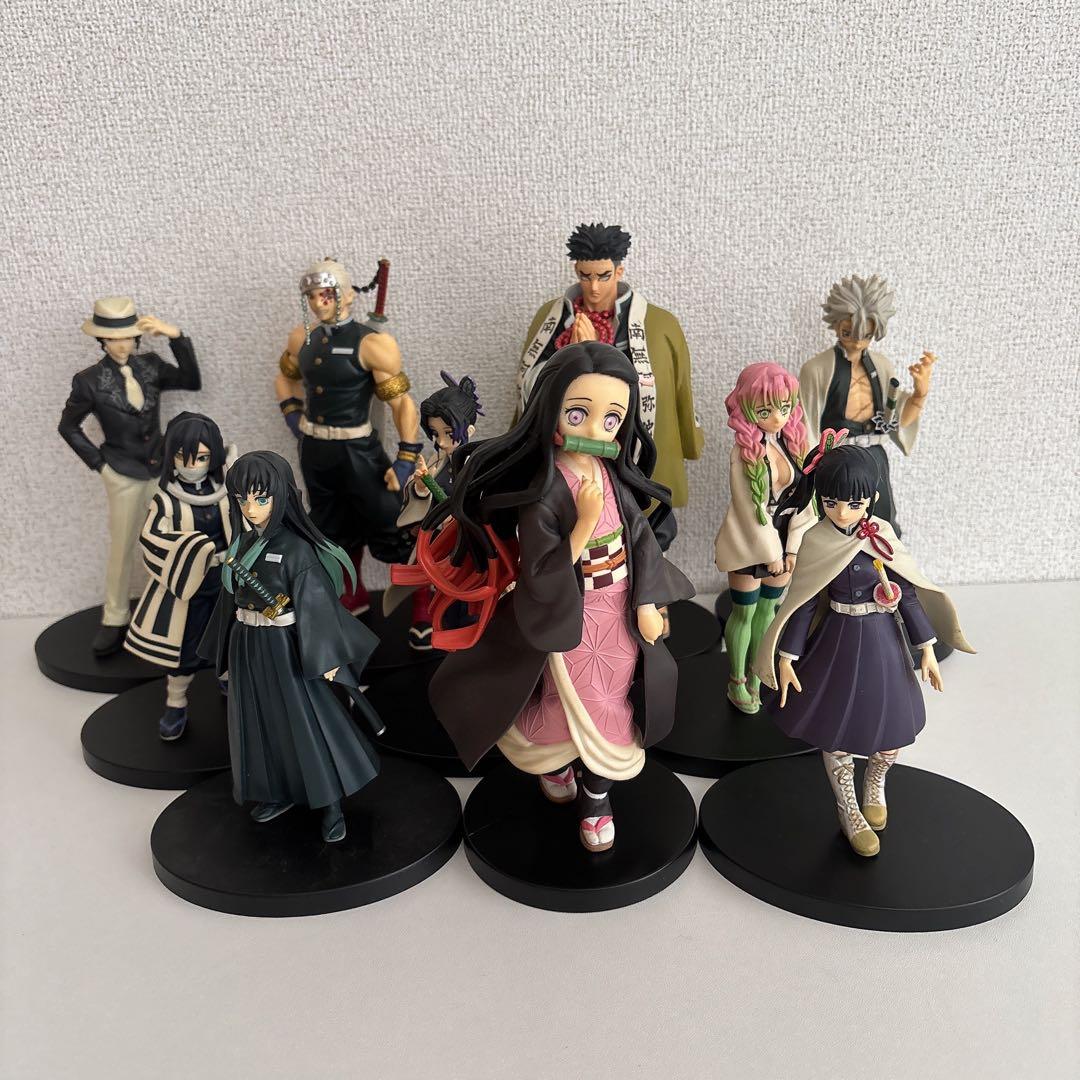 【セット売り】 鬼滅の刃 フィギュア 絆ノ装 10点 禰豆子 胡蝶しのぶ 箱なし