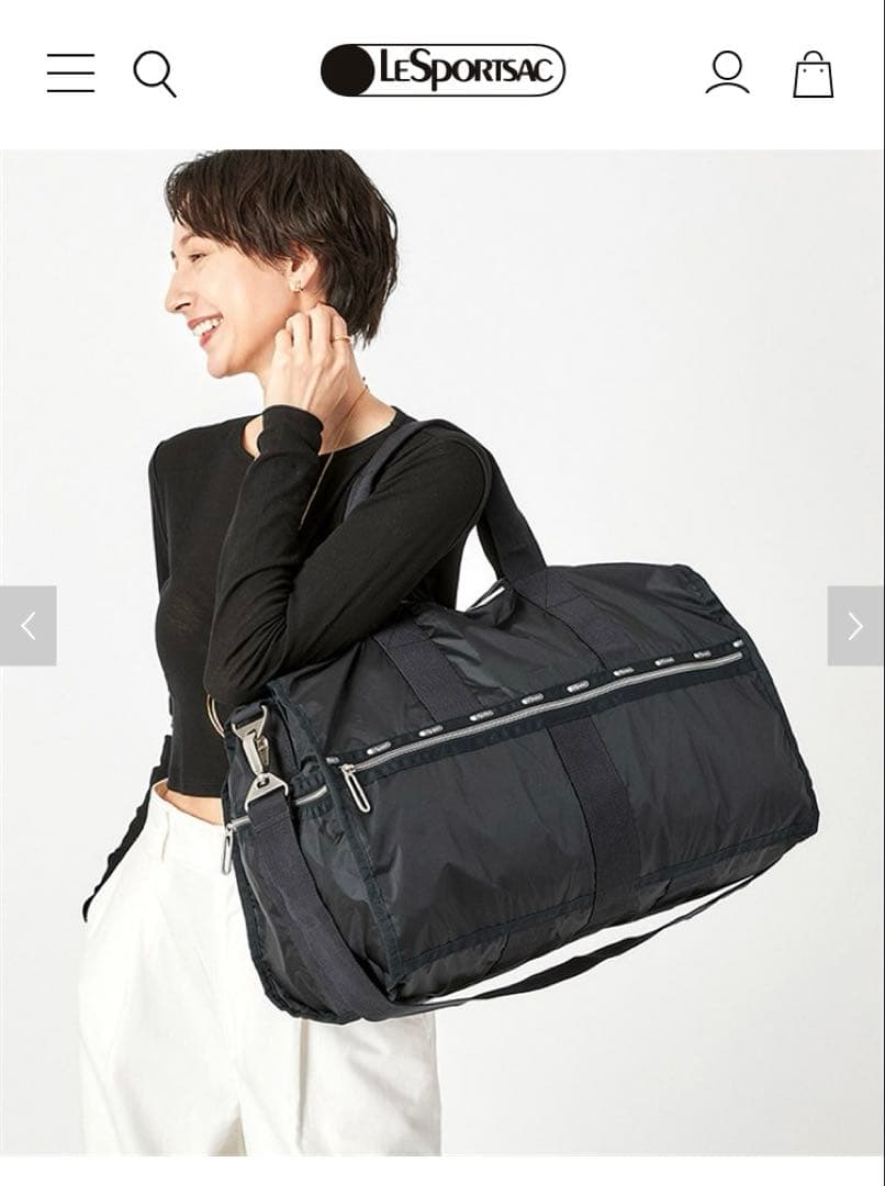 レスポートサック　ボストンバッグ、ショルダーバッグ黒