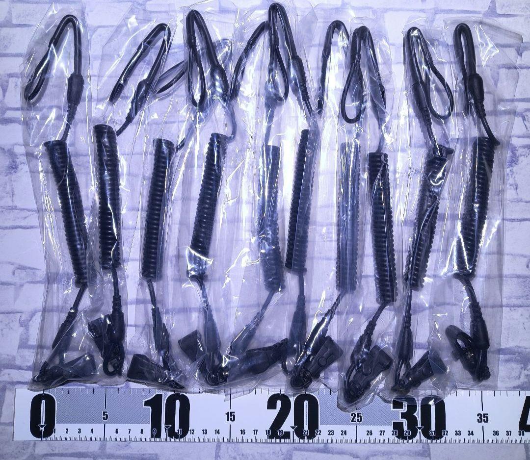 【新品未使用】警察 カールコード 拳銃 ランヤード 吊り紐 10個セット