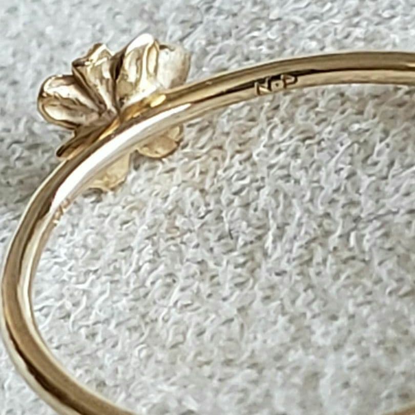 フラワー♡9号【ノワールドプーペ】K10 フラワーリング☆アガット 好き