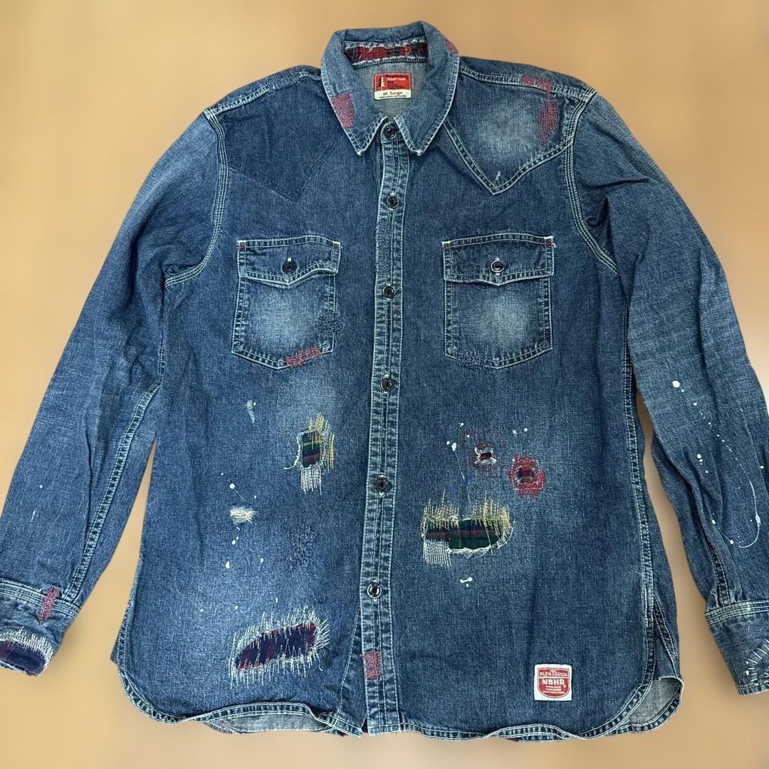 NEIGHBORHOOD/ヴィンテージ加工/デニムシャツ/