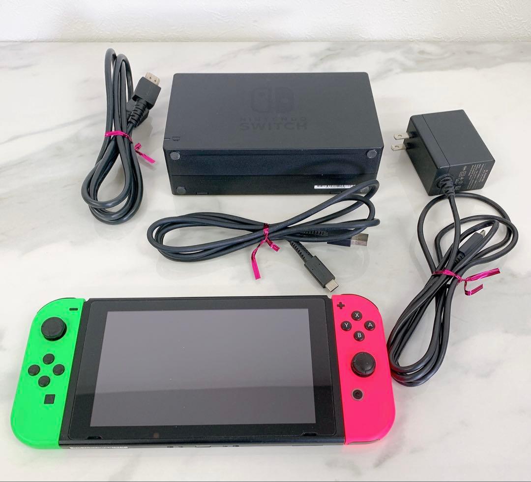 ＄Nintendo Switch HAC-001 本体　ネオンピンク　グリーン Nintendo Switch HAC-001(-01) 32GB Video Game System Switch - Neon