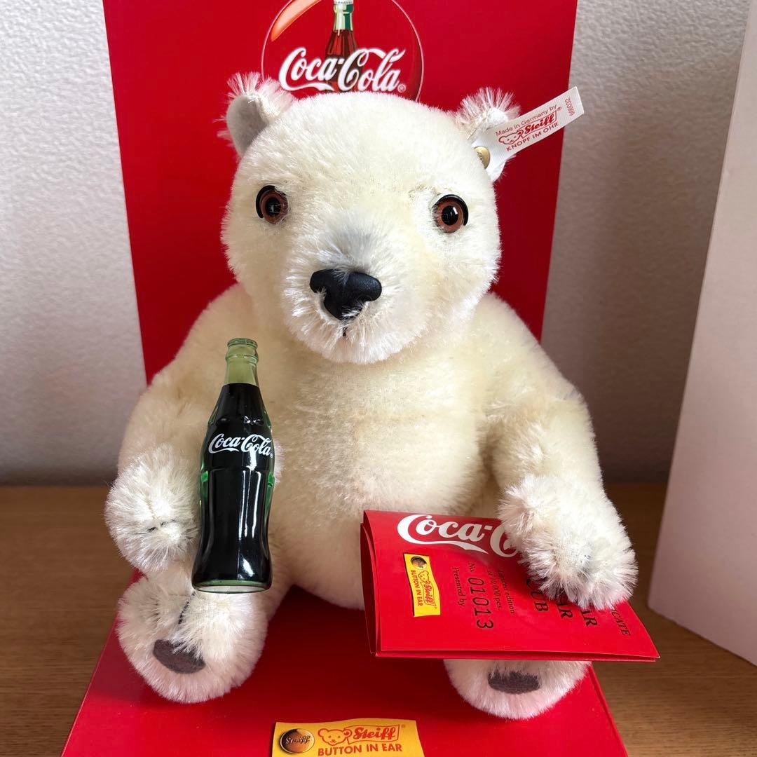 シュタイフ Steiff コカコーラベア テディベア 箱付き - メルカリ