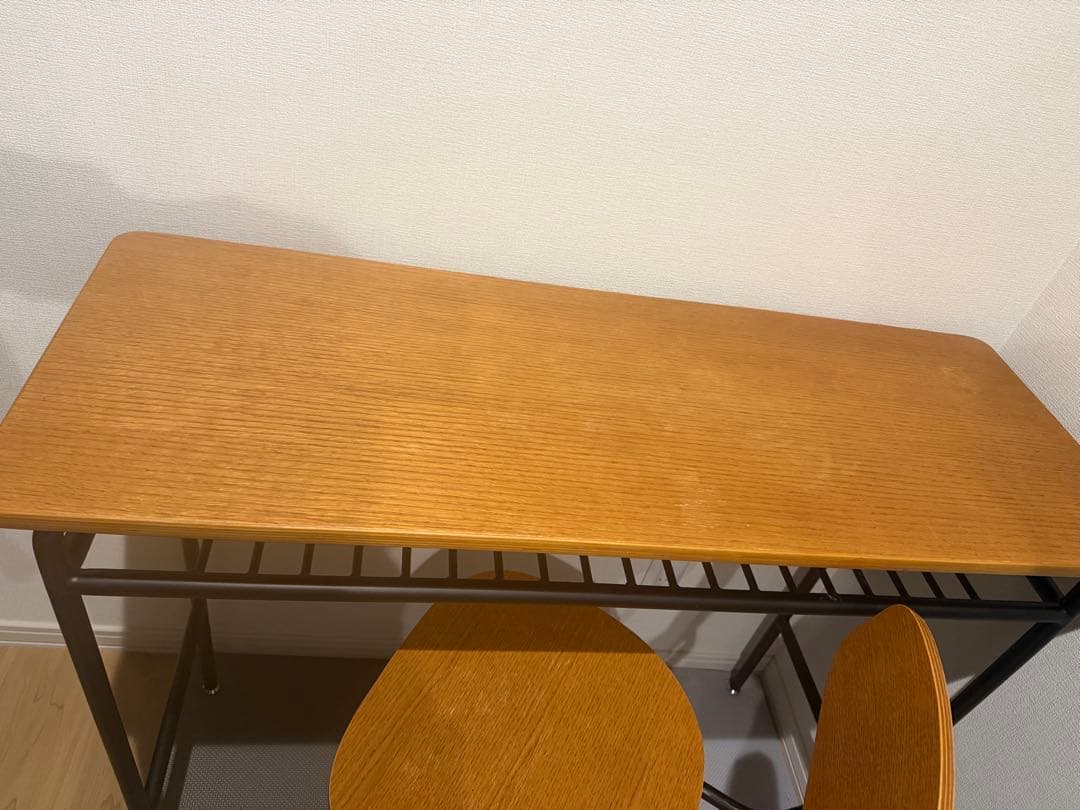 unico skola デスク カウンターテーブル チェア 定価7万円相当 - メルカリ