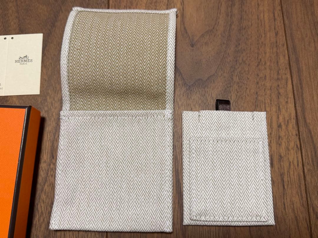 美品 エルメス ネックレスケース 空箱 保存袋 巾着袋 現行品