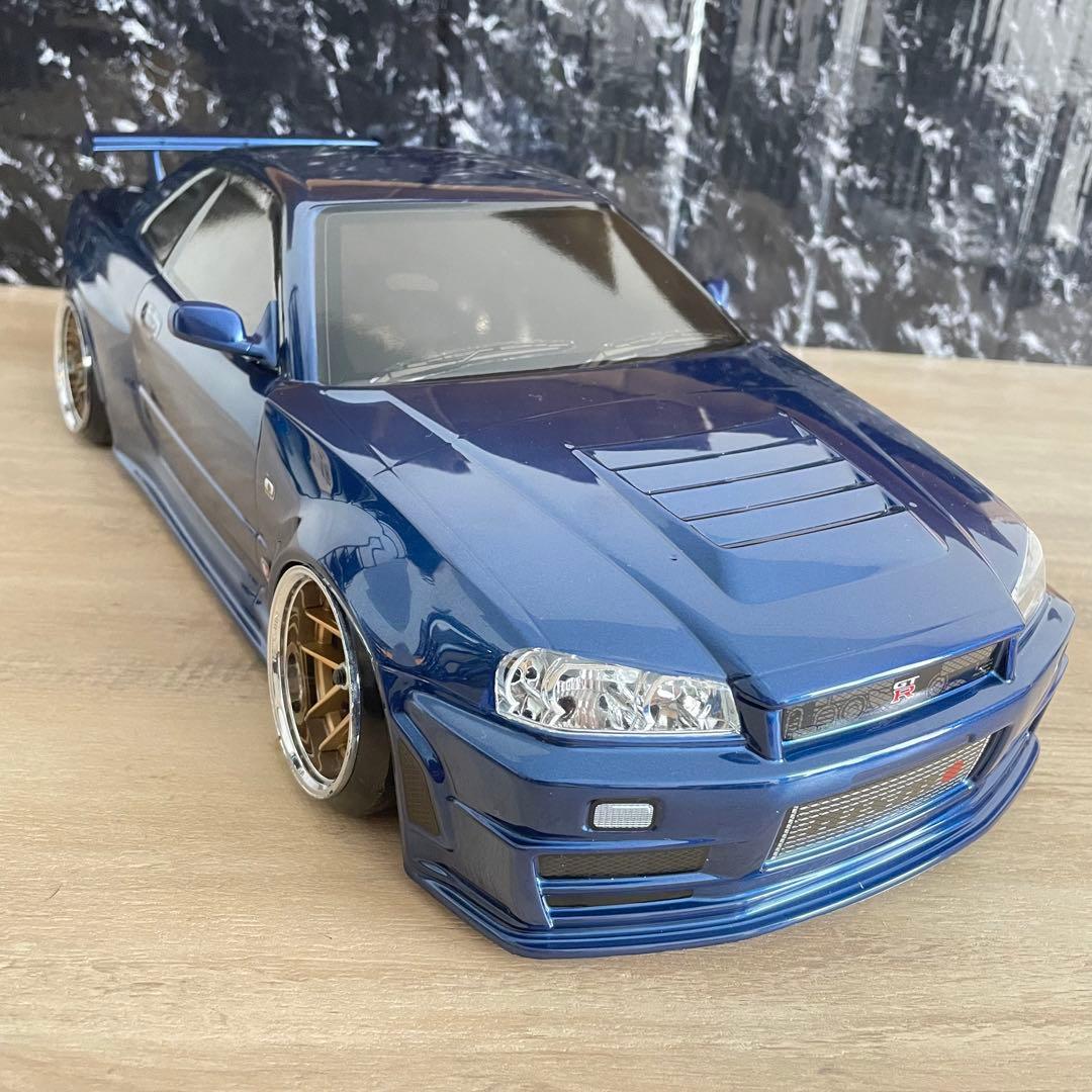 タミヤ 日産 スカイラインgt-r r34 1/10 ラジコンボディ yd-2 - メルカリ