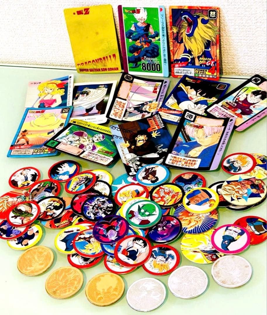 ドラゴンボール　 めんこ カード 悟空　トランクス　ピッコロ　ベジータ