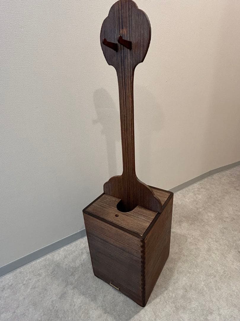 【美品】三味線立箱二丁立