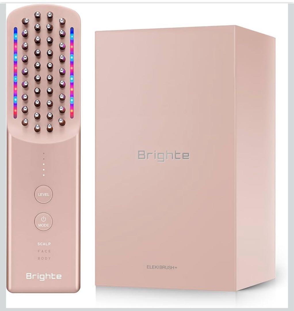 新品未開封 Brighte ELEKI BRUSH+ ピンク
