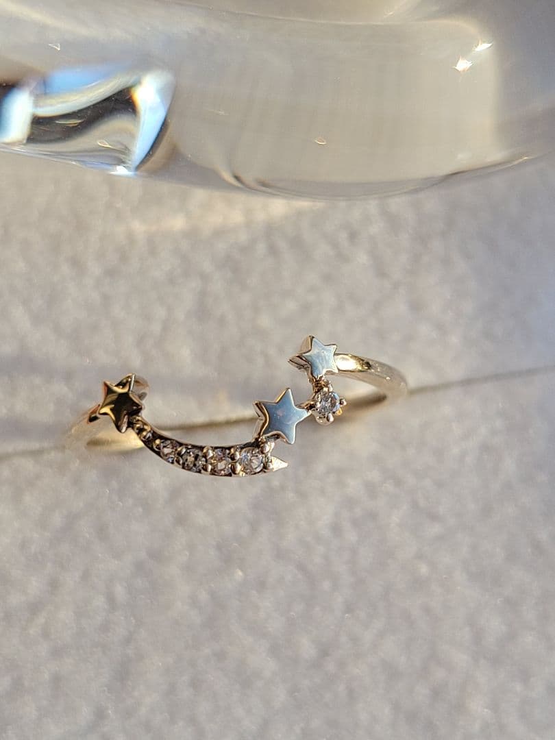 美品★K10 YG リング 指輪 サマンサティアラ