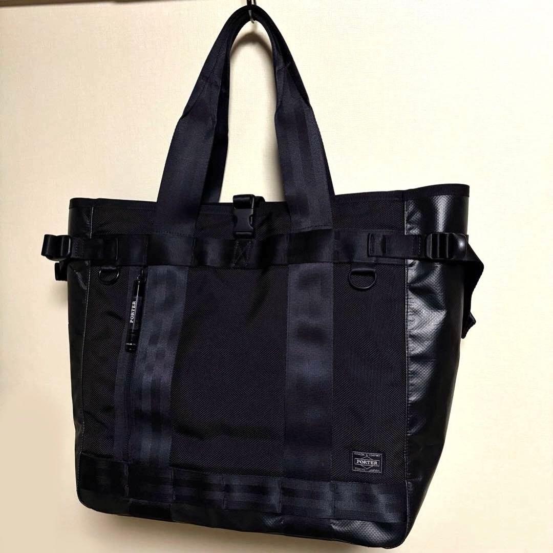 超美品✨ポーター ヒート トートバッグ A4可 大容量 ブラック 吉田カバン
