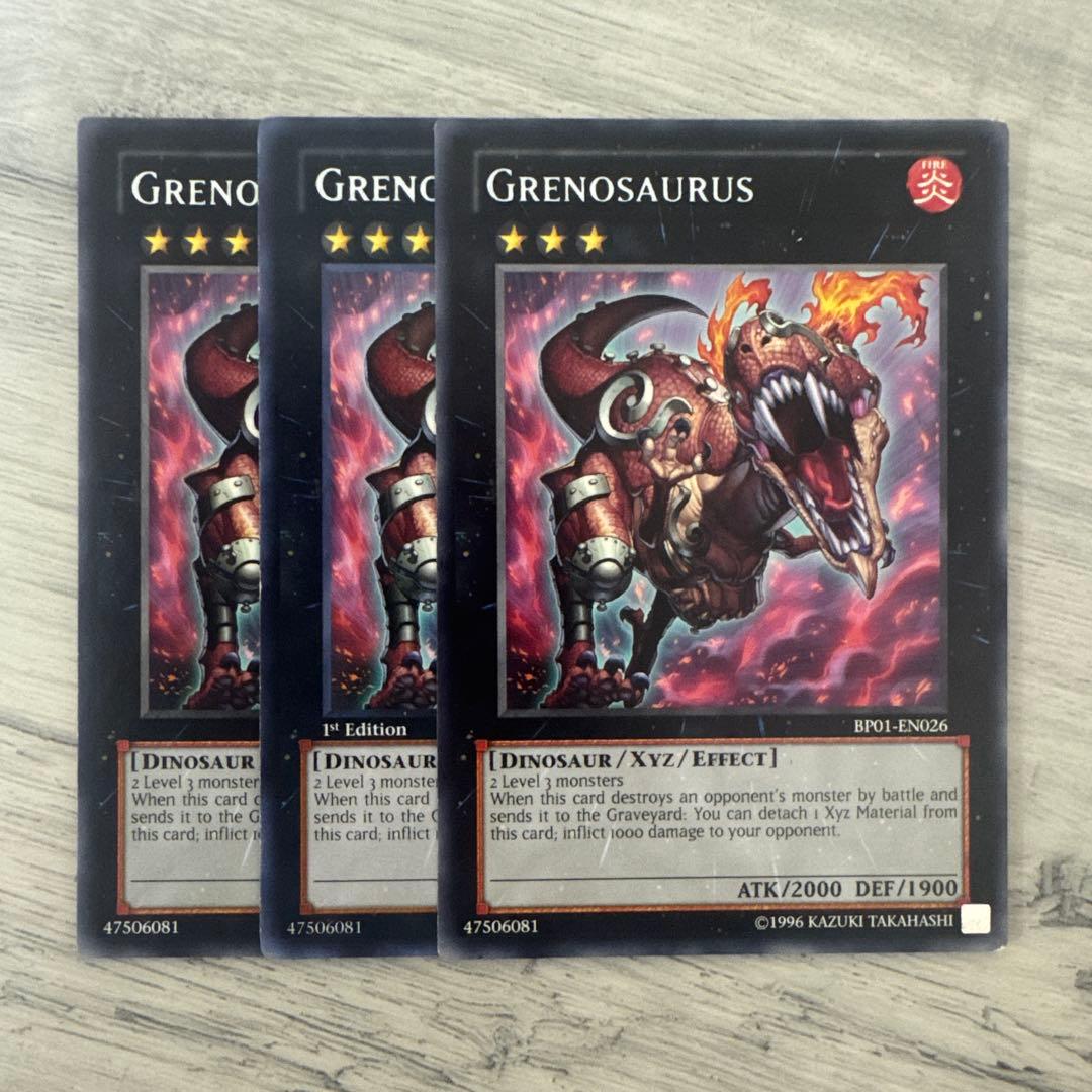 特価】遊戯王 英語版 グレンザウルス 1st 3枚セット - メルカリ