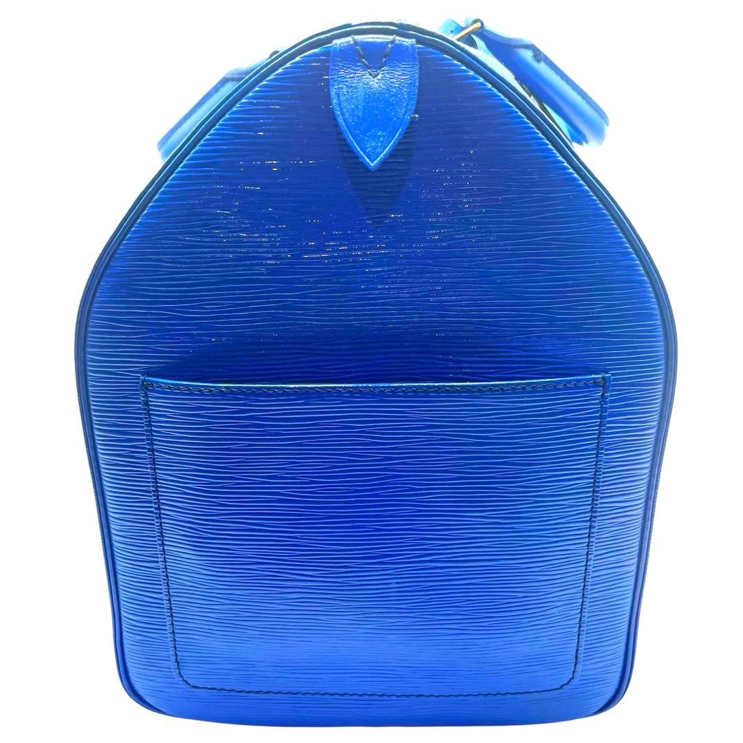 美品 LOUIS VUITTON エピ キーポル50 ボストンバッグ 青 - メルカリ