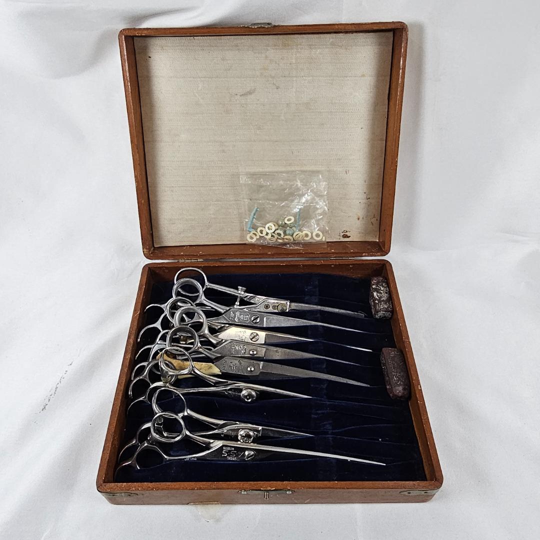 【プロ用】シザー 8点 トギノン ヒカリ 山砂 古林製 散髪ハサミ 研ぎ用 トギノン(TOGINON)_Raito_M1505カットシザー | 理美容ハサミ研ぎ専門店