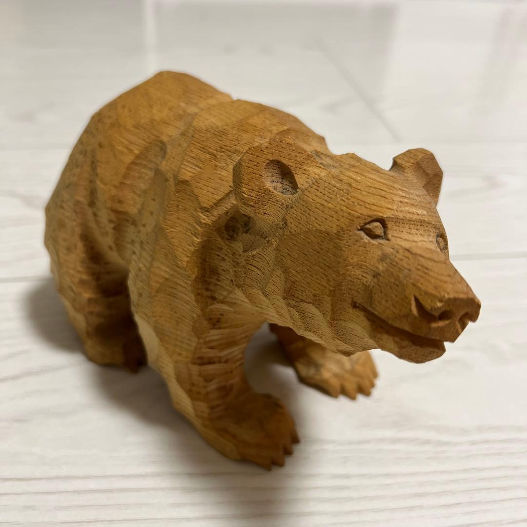 木彫りの熊① みきおさんのクマ 伊藤幹男 - メルカリ