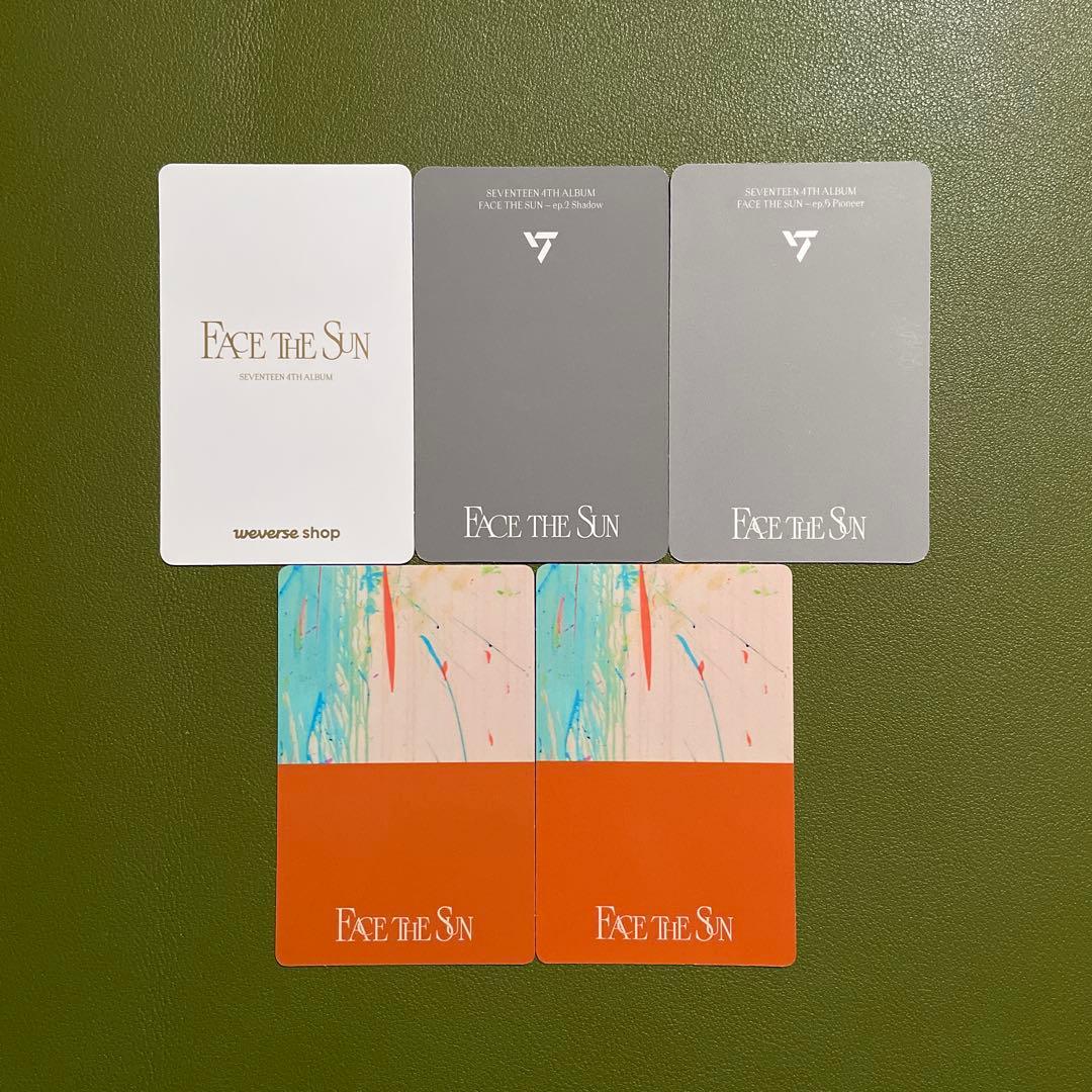SEVENTEEN Face The Sun ホシ トレカ 5枚セット - メルカリ