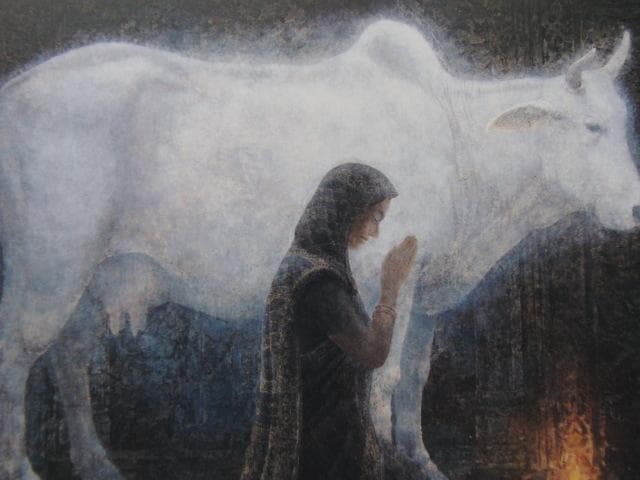 仲裕行、【静闇】、希少な額装用画集画、新品高級額 額装付、状態良好