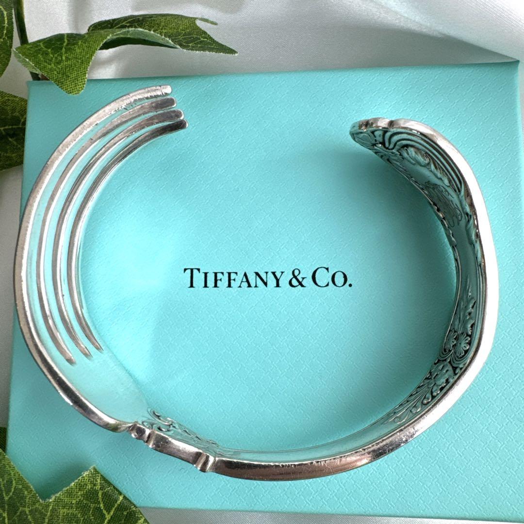 入手困難 希少 オールド Tiffany&Co ティファニー フォーク バングル