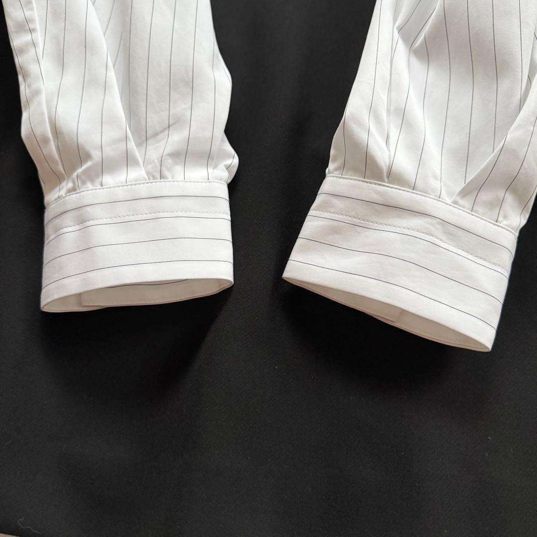 美品✨2023AW エンフォルド ダブルクロス コンビプルオーバーシャツ38