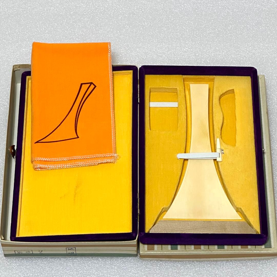 三味線用 丸撥 開き11㎝ 重量145g 箱付 極美品