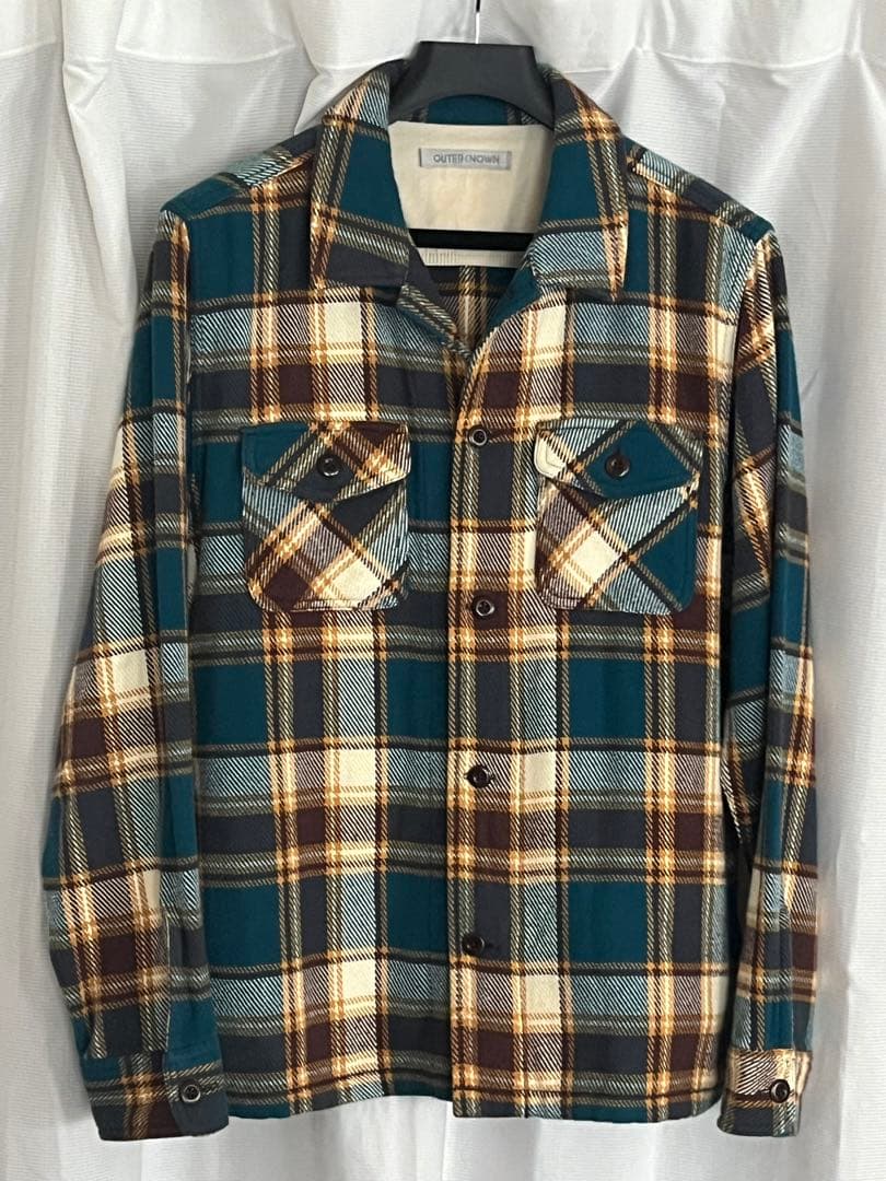 OUTERKNOWN アウターノウン ネルシャツ シャツジャケット M OUTERKNOWN アウターノウン クロマ ブランケットシャツ 1310204 シャツ
