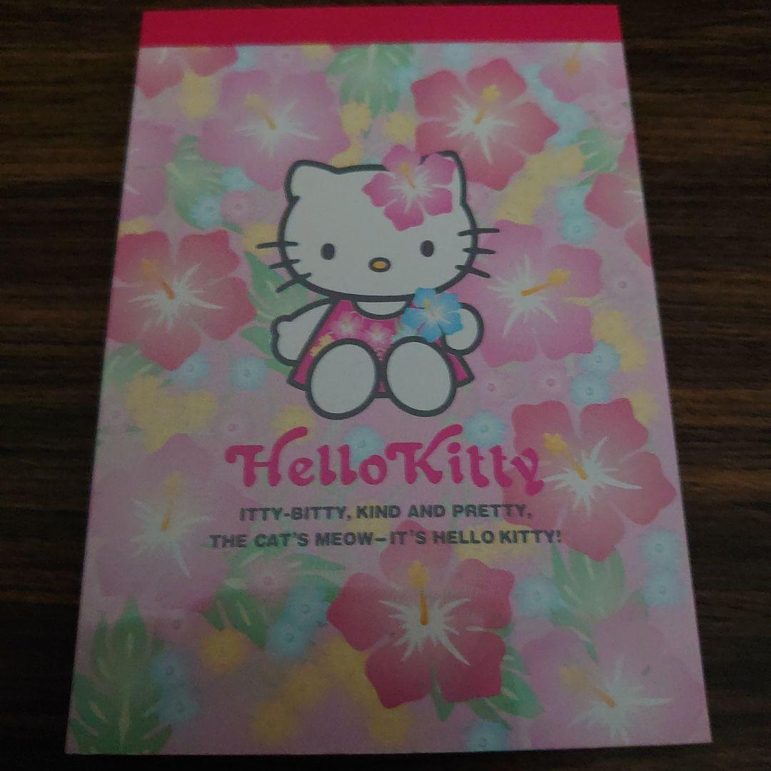 ⭐*)様 新品未使用♡ハローキティハイビスカスメモピンク