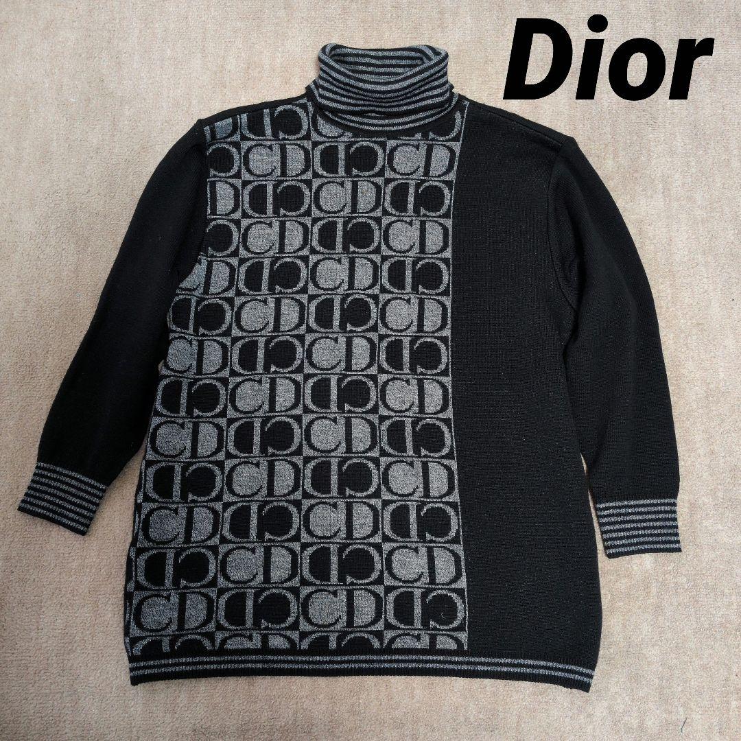 クリスチャンディオール　ニット　セーター　CDロゴ　サイズL