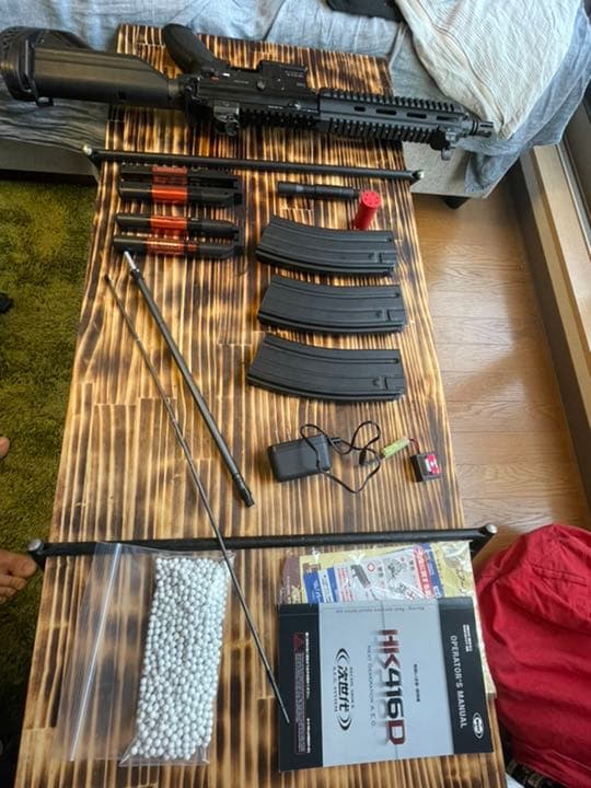 東京マルイ 次世代HK416D 🌼 マガジン、充電器、バッテリーセット