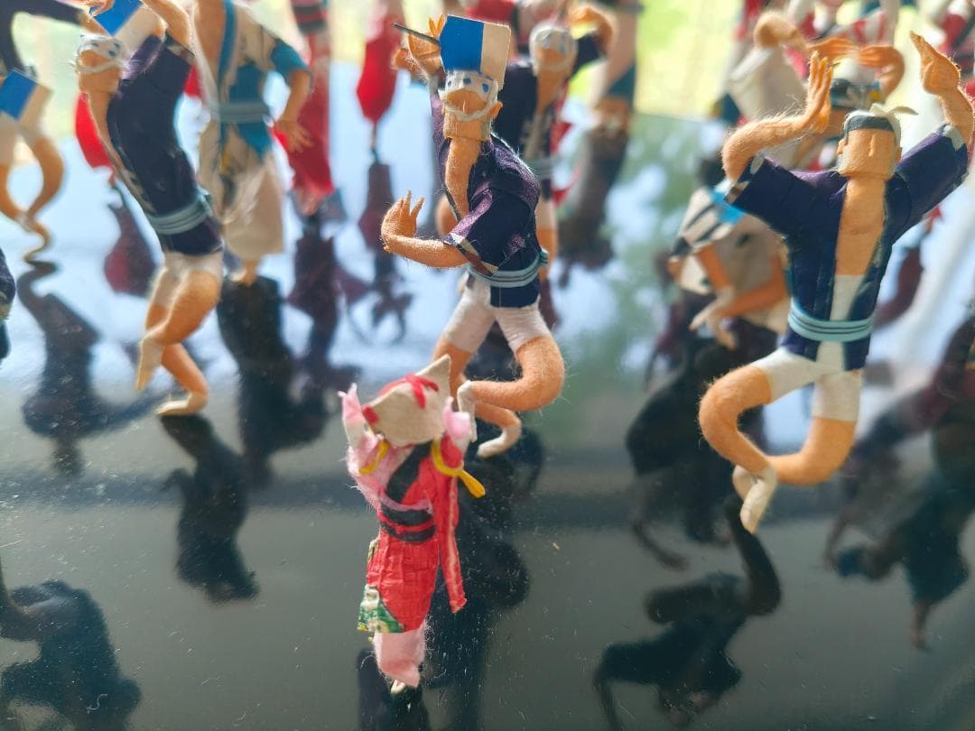 旅柱様専用 徳島 和紙ミニチュア 阿波おどり 和紙人形 20体以上 精巧