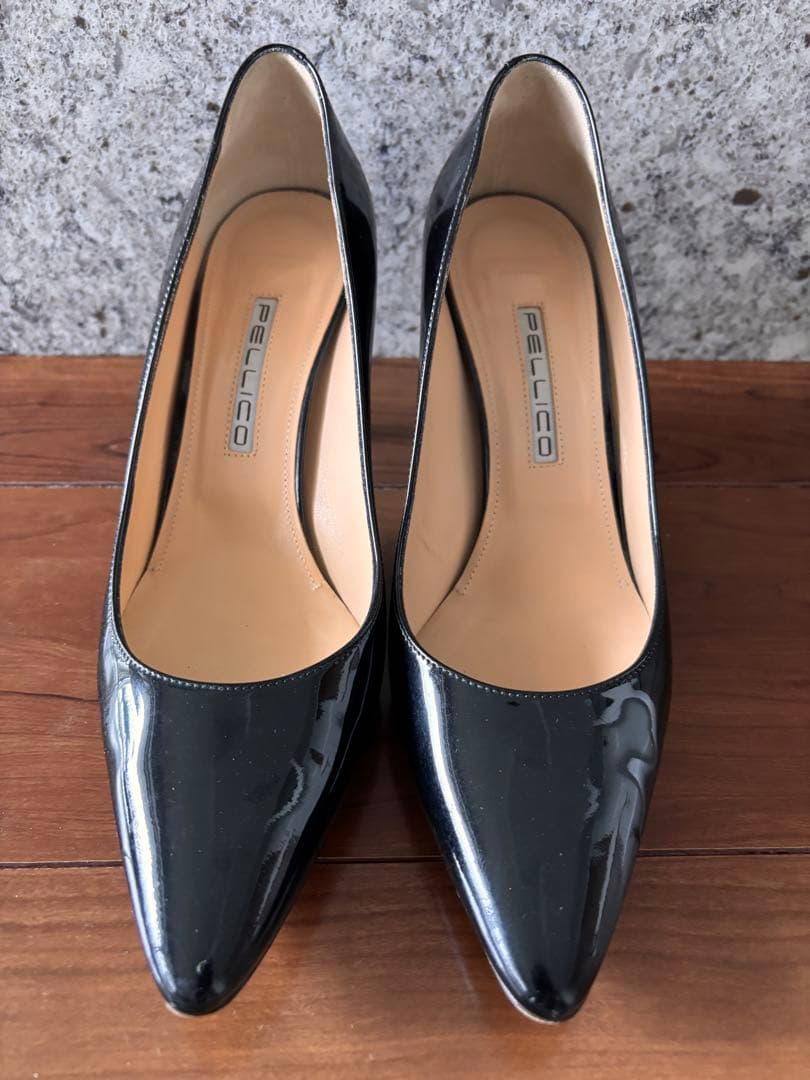 PELLICO ペリーコ パテント 38 8cmヒール エナメル 美脚 - メルカリ