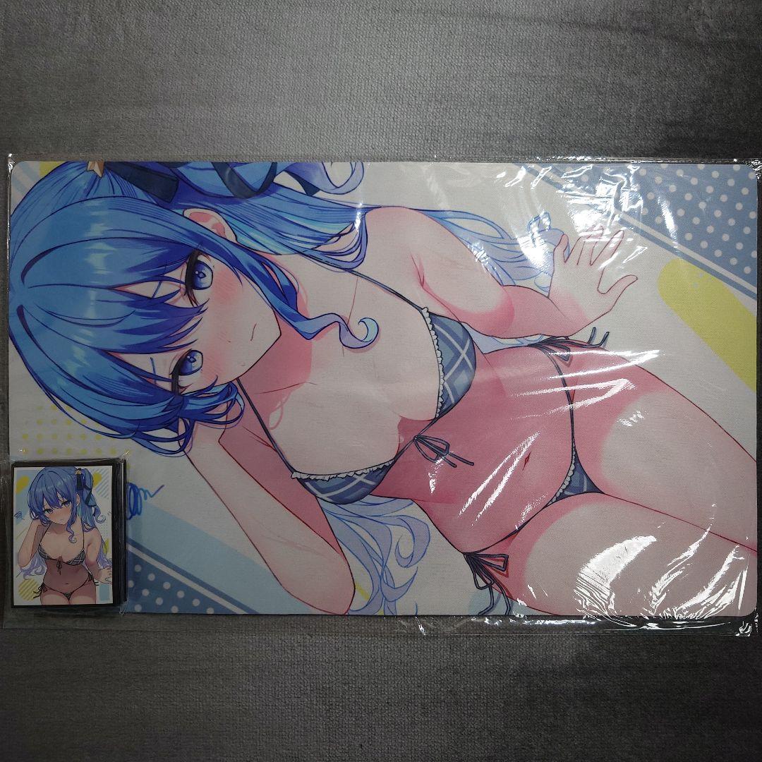 α1 ホロライブ ぐるぐる&照れ&ビキニ 星街すいせい スリーブ&プレイマット