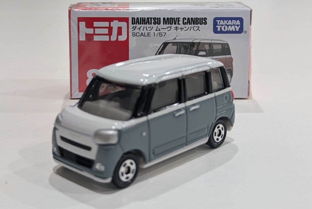 改造トミカ】ムーヴキャンバス 純正ペイント レイクブルーメタリック