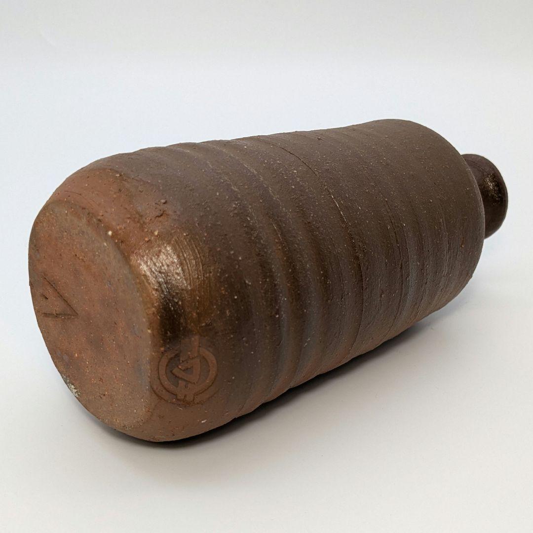 人間国宝 伊勢崎淳 備前焼 徳利花入 合箱 一輪挿し花瓶 花器 フラワー