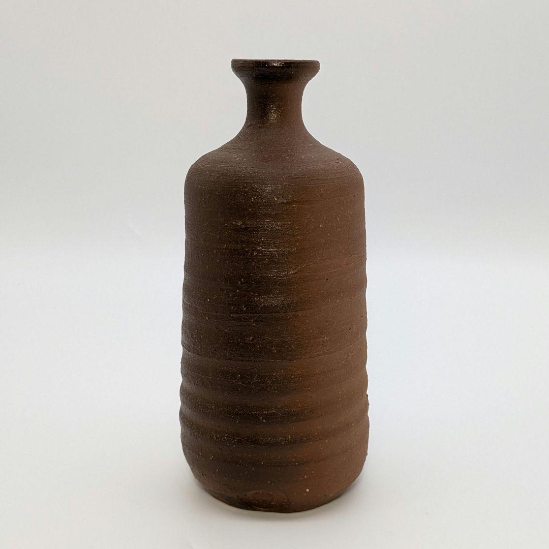 人間国宝 伊勢崎淳 備前焼 徳利花入 合箱 一輪挿し花瓶 花器 フラワー