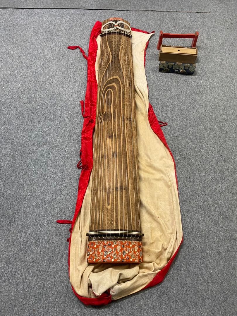 琴 13弦 和 楽器 お琴 約185cm 爪 台