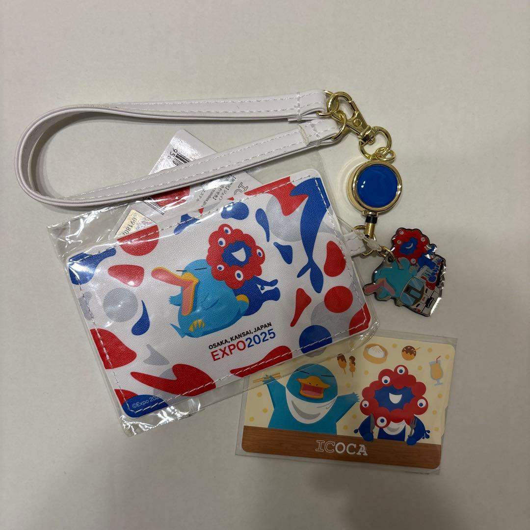 大阪万博会場限定 ミャクミャク イコちゃん ICOCA付きパスケース