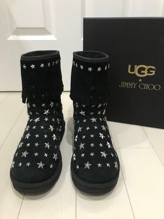 激レア 希少 UGGアグJIMMYCHOOジミーチュウブーツ 本物 真冬 暖か