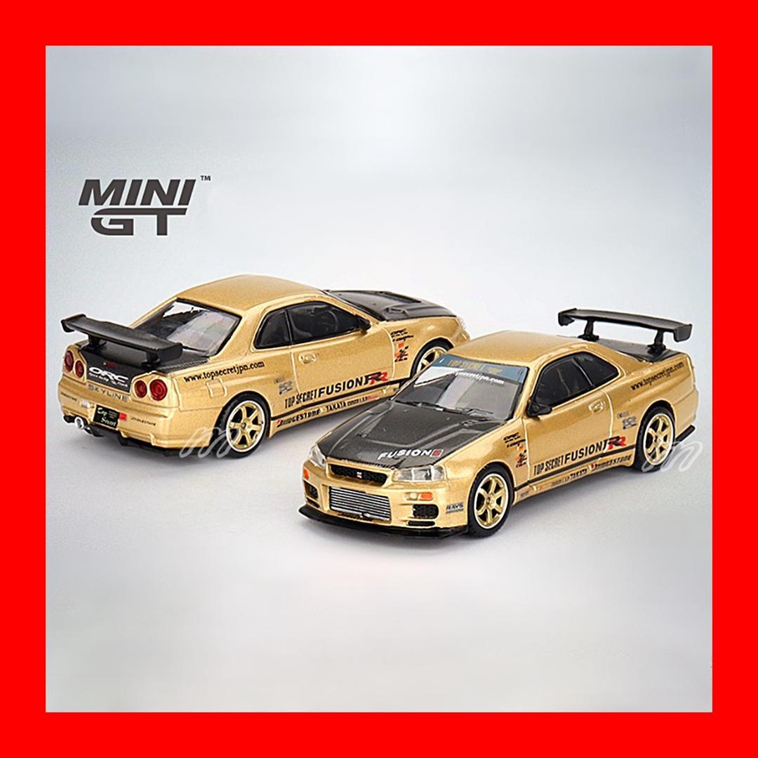 MINI GT スカイライン GT-R R34 Top Secret Gold - メルカリ