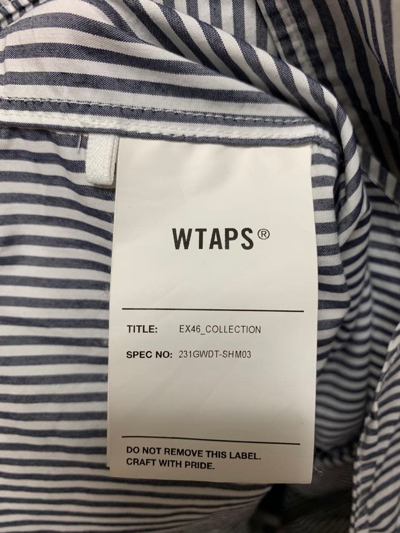 wtaps ストライプシャツ