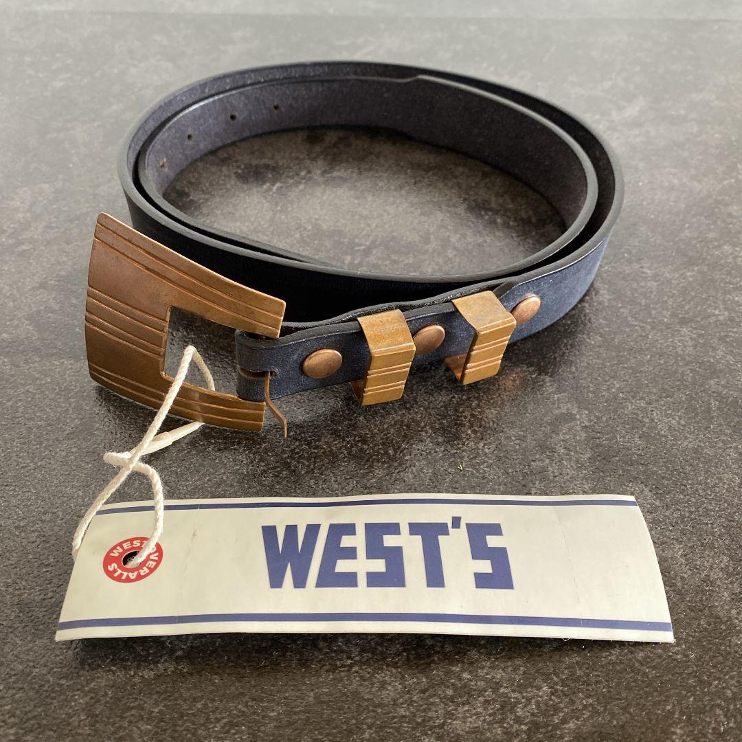 WESTOVERALLS×NW 23ss 新品 牛革 コッパー リベット ベルト