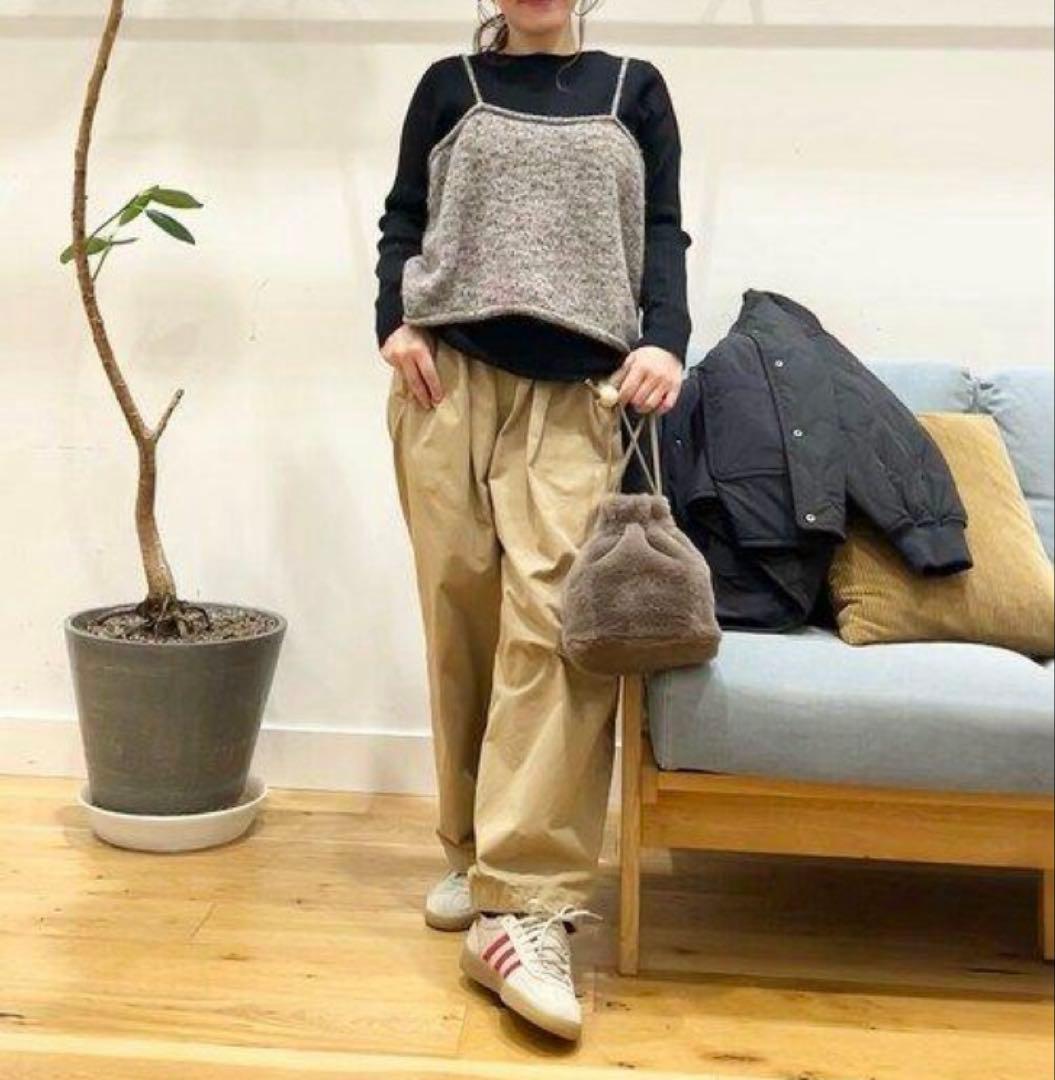 かぐれ キャミソール カラーネップアルパカニットキャミソール - メルカリ