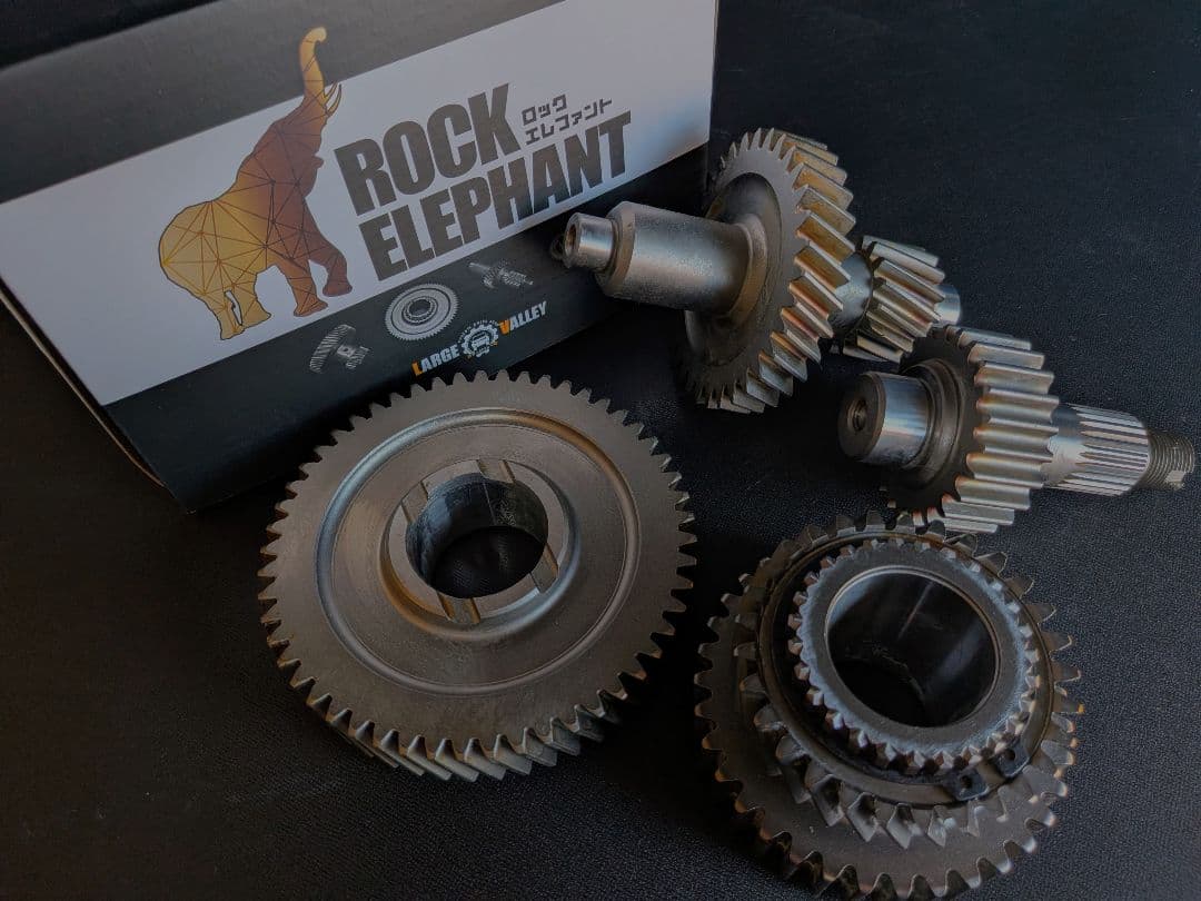 トランスファーダウンギア 『ロックエレファント/JB用』 Hi側Lo側 ダウン ジムニー トランスファーダウンギア 『ロックエレファント』 日本設計